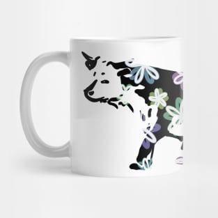 Cow with flowers Mug